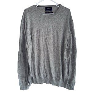 Charles Tyrwhitt Men’s Crewneck Pullover Sweater Sz 3XL Gray Cotton Cashmere